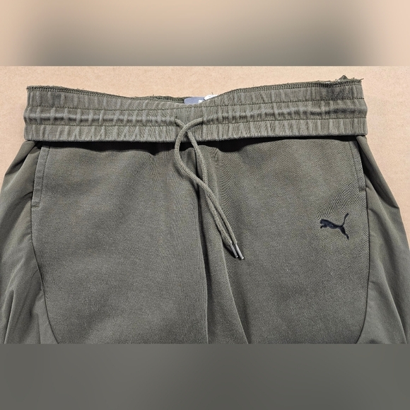 Puma Evostripe Modern Streetwear Motor Joggers Pants Olive Green Size Large - Picture 3 of 16